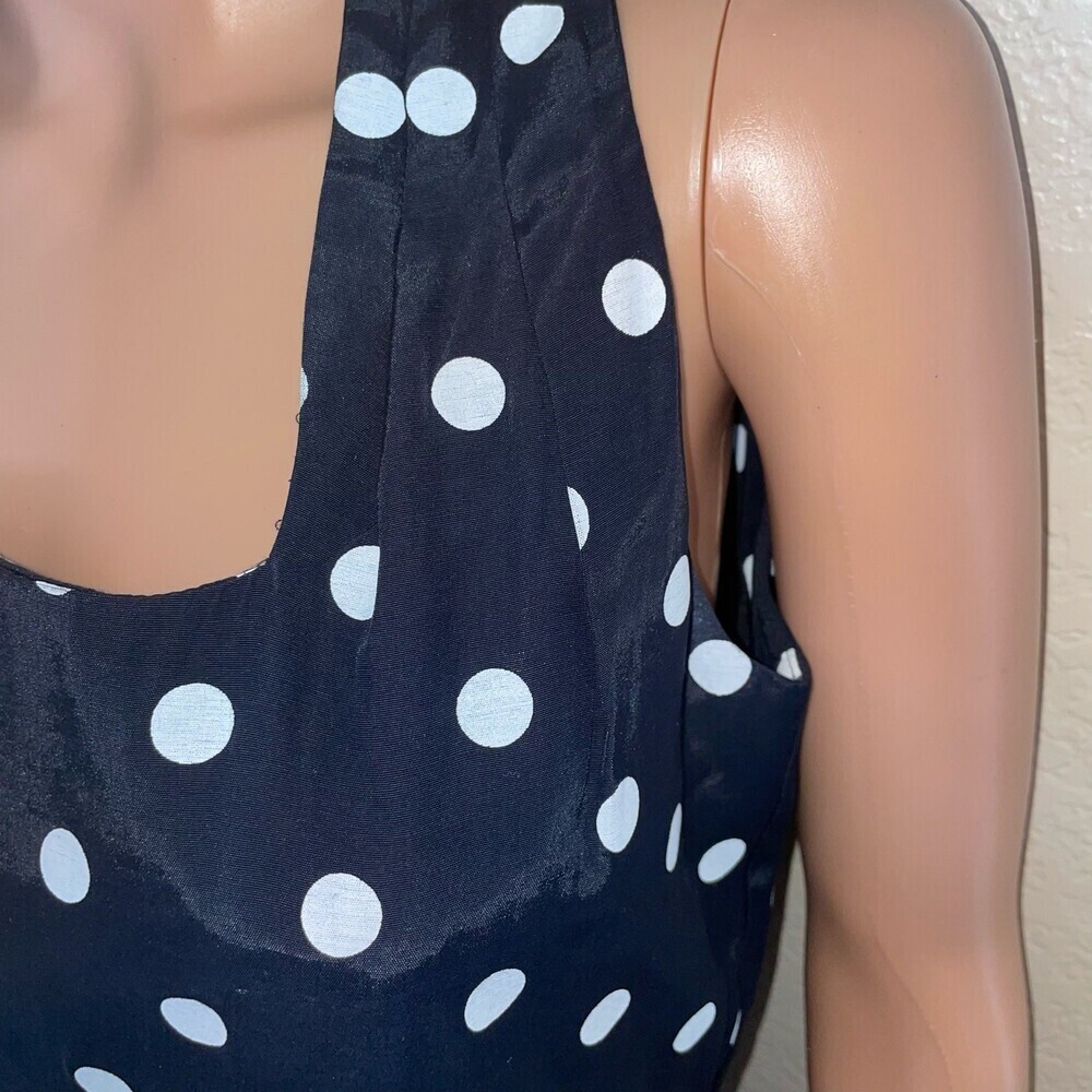 Vintage Petite Sophisticate romper polka dot one piece pockets jumpsuit SZ 4 - Picture 5 of 12